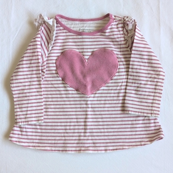 first impressions heart cotton matching outfit set 6-9 months baby girl - Picture 3 of 8